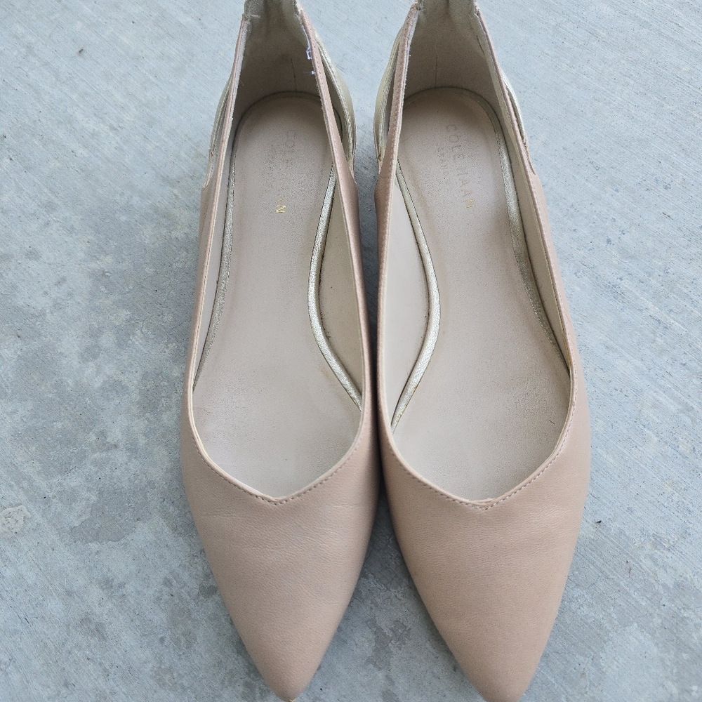 Cole Haan Nude Point Flats Size 6.5